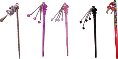 

MUKKU combo of juda sticks Bun Stick(Multicolor)