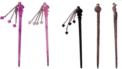 

MUKKU combo of juda sticks Bun Stick(Multicolor)