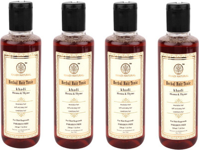 

Khadi Natural Organic Henna & Thyme Hair Tonic SLS & Paraben Free Hair Oil(840)
