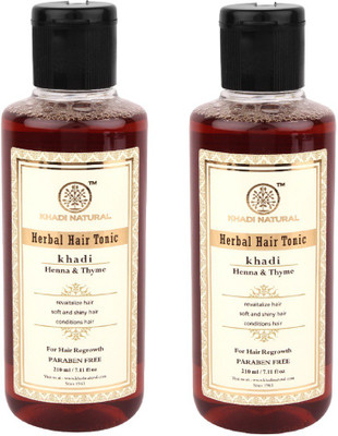 

Khadi Natural Organic Henna & Thyme Hair Tonic SLS & Paraben Free Hair Oil(420)