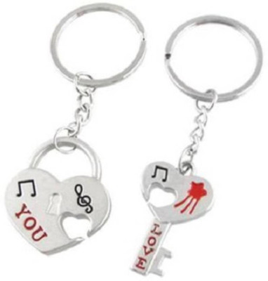 

NeoTask Cute Love Heart and Lock Love Key Chain