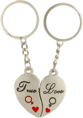 

NeoTask Couple True Love Heart Valentine Gift Metal Key Chain