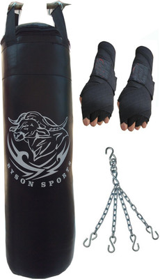 Byson 30inch Punching kit With Hand Wrap with Chain (Synthetic leather) Boxing Kit