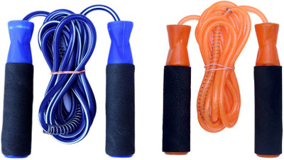 

Venom BEARING BLUE AND ORANGE SKIPPING ROPE Freestyle Skipping Rope(Blue, Orange, Pack of 2)