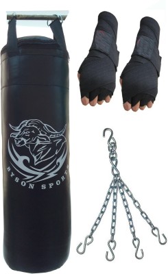 

Byson 3feet Punching kit With Hand Wrap and chain (synthetic leather) Boxing Kit