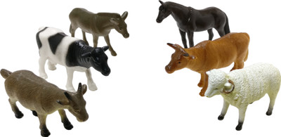 

Boing 6 PCS 4" FARM ANIMALS(Multicolor)