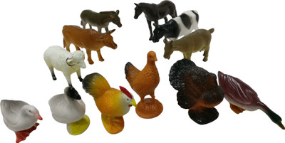 

Boing 12 PCS FARM ANIMALS(Multicolor)