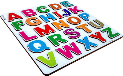 

Cryo Craft Wooden Alphabet Puzzle Board(Multicolor)