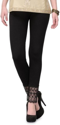 PI World Ethnic Wear Legging(Black, Solid)