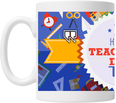 

PIXART Happy Teacher's Day Ceramic Mug(250 ml), White