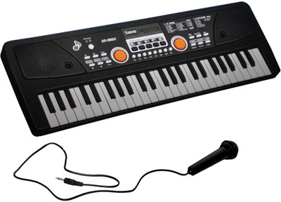 

VShine 49 Key Piano Keyboard Toy for kids DC POWER OPTION + RECORDING + MICROPHONE + DATA CABLE(Black)