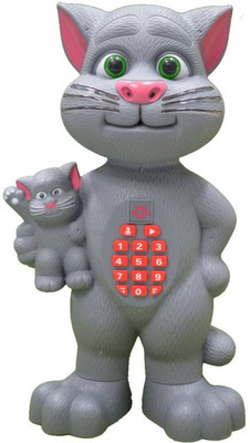 

HALO NATION Tom Cat is a Copy Cat ! - HD Sound Recording with Baby Robot -Light and Sound Interactive - Toy(Grey)