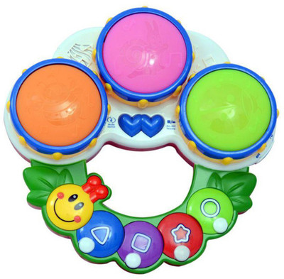 

HALO NATION Caterpillar Shaped Toy Drum(Green)