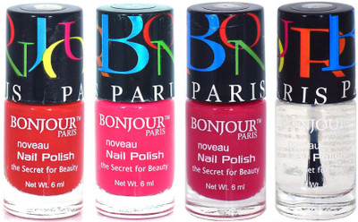

Coat Me Bonjour Paris Bonjour Paris Premium Nail Polish Multi(Pack of 4)