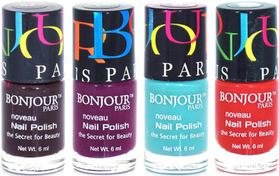 

Coat Me Bonjour Paris Premium Nail Polish multi(Pack of 4)