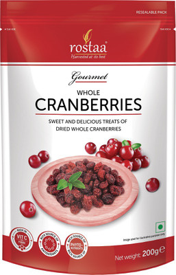 

Rostaa Dried Whole Cranberries Cranberries(200 g, Pouch)