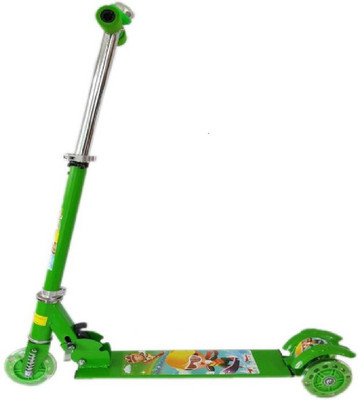 

HALO NATION Kids Three Wheel Scooter Foldable with Adjustable Height,Shock absorber and LED Light(Green)