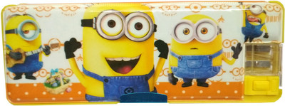 

VShine Minion SuperHero and Cartoon Characters Art Plastic Pencil Box(Set of 1, Yellow)
