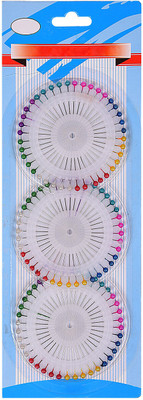 

Atlas Plastic Head, Nickel Plated Steel Pins(Set Of 120, Multicolor)