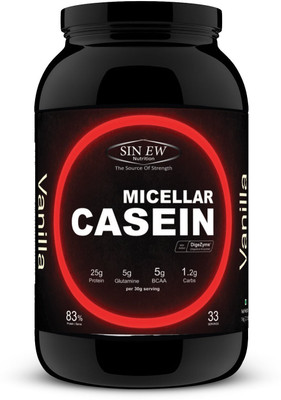 

Sinew Nutrition Micellar Casein, 2.2 lb/1kg Vanilla Flavour Casein Protein(1 kg, Vanilla)