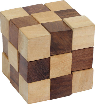 Desi Toys Snake cube puzzle , Ghan Akar Brain teaaer(1 Pieces)
