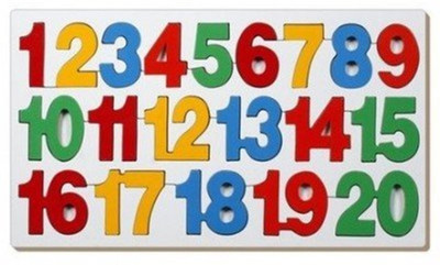 

Plus One Useful Wooden Puzzle Number Picture Tray (1 - 20 Counting)(1 Pieces)
