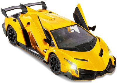 

HALO NATION RC Lamborghini Veneno Style Rechargeable Car 1:14 With Opening Doors/Close(Yellow)