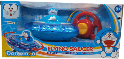 

HALO NATION Doraemon Spin UFO Remote Controlled 360 Degree Stunt Car with RC Light & Sound (Rechargable)(Blue)