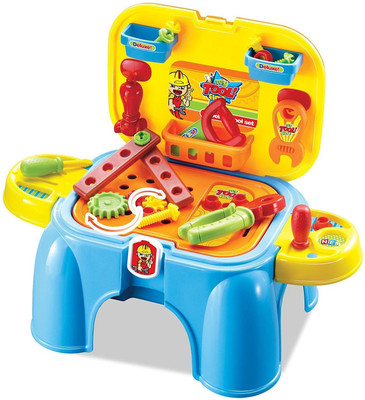 VShine Engineer Tool Table Toy - Realistic & Portable - Chair Convertable Kit for Kids