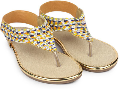 

Do Bhai Women Golden Flats