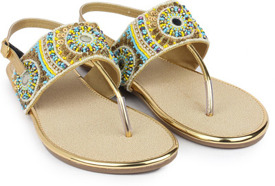 

Do Bhai Women Gold Flats