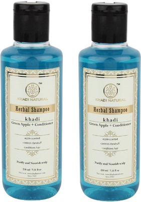 

Khadi Natural Herbal Green Apple +Conditioner Shampoo(420)