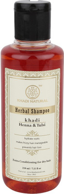 

Khadi Natural Herbal Henna & Tulsi Shampoo(210 ml)