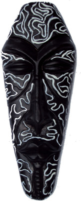 

Hand Artz Terracotta Home Decorative Wall Hanging Multicolour Voodo Mask Decorative Showpiece - 37.5 cm(Terracotta, Multicolor)