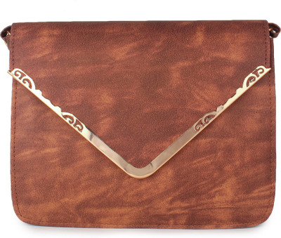 

MODO CALDO Women Casual Brown PU Sling Bag
