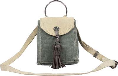 

Mona B Girls Casual Multicolor Canvas Sling Bag