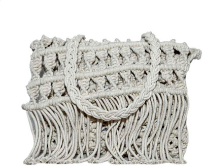 

Diwaah Women Casual White Cotton Hand-held Bag