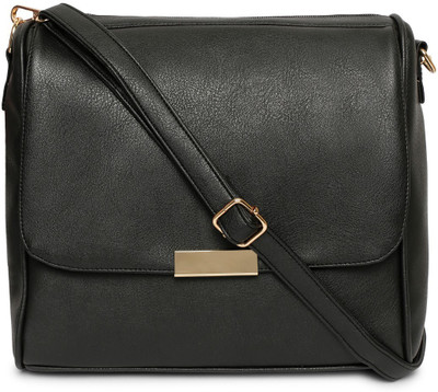 

cappuccino Women Casual Black PU Sling Bag