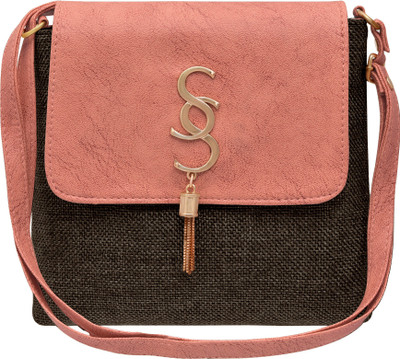 

Tap Fashion Women Casual Pink PU Sling Bag