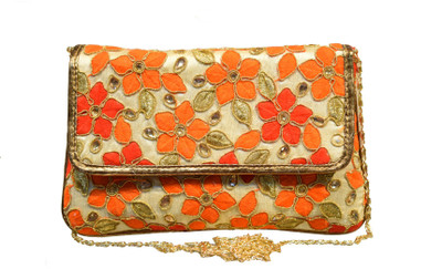 

5elementz Girls Evening/Party Multicolor Cotton, Brocade Sling Bag