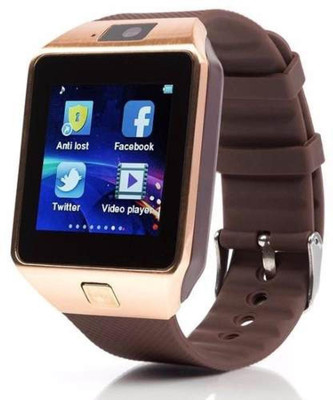 

ESTAR Presenting Bluetooth Smartwatch with Sim- Card Support Compatible with Asus Memo Pad HD7 8 GB Gold Smartwatch(Brown Strap Free Size)