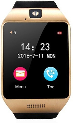 

ESTAR Presenting Bluetooth Smartwatch with Sim- Card Support Compatible with Asus Memo Pad 8 ME581CL Gold Smartwatch(Brown Strap Free Size)