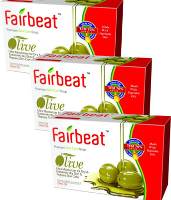 

Fairbeat Olive Soap(225 g, Pack of 3)