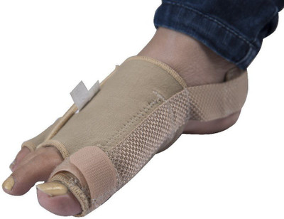 

Jsb BS48 Toe Correction Hallux Valgus Splint with Gel Bunion Cushion Support ( 1 pc) (Large (Left)) Foot Support(Beige, Skin