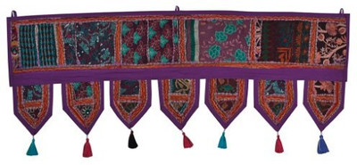 

Lal Haveli Handmade Cotton Wall Tapestry Decorative Door Hanging Toran(Cotton)