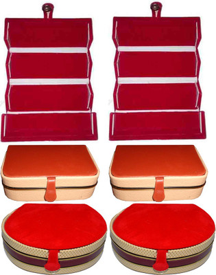 

Aadhya combo of ring,bangle& earring folder Pack of 6 Vanity Box(Multicolor)