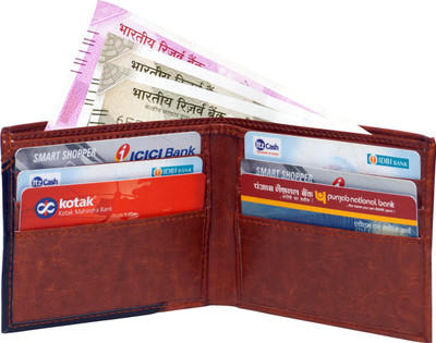 

SAMTROH Men Brown Artificial Leather Money Clip(6 Card Slots)