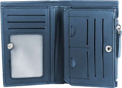 

BABORRY Men Blue Artificial Leather Wallet(12 Card Slots)