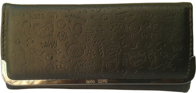 

SANSHUL Girls Black Canvas Wallet(12 Card Slots)