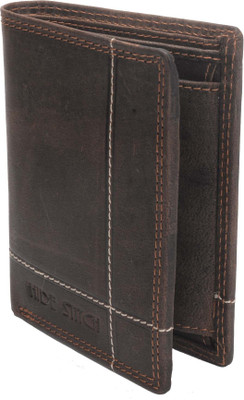 

Hidestitch Men Brown Genuine Leather Wallet(5 Card Slots), Brown-05